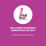 Red de Emisoras comunitarias – programa 29 julio 2023